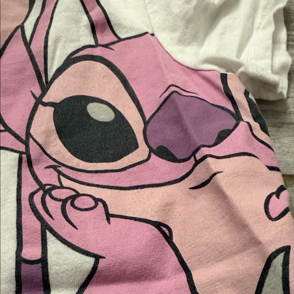 Disney Stitch and Angel Graphic T-Shirt 5T - Picture 2 of 4